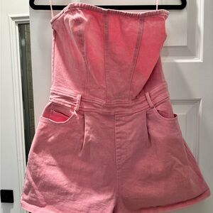 Le Lis Blush Strapless Playsuit